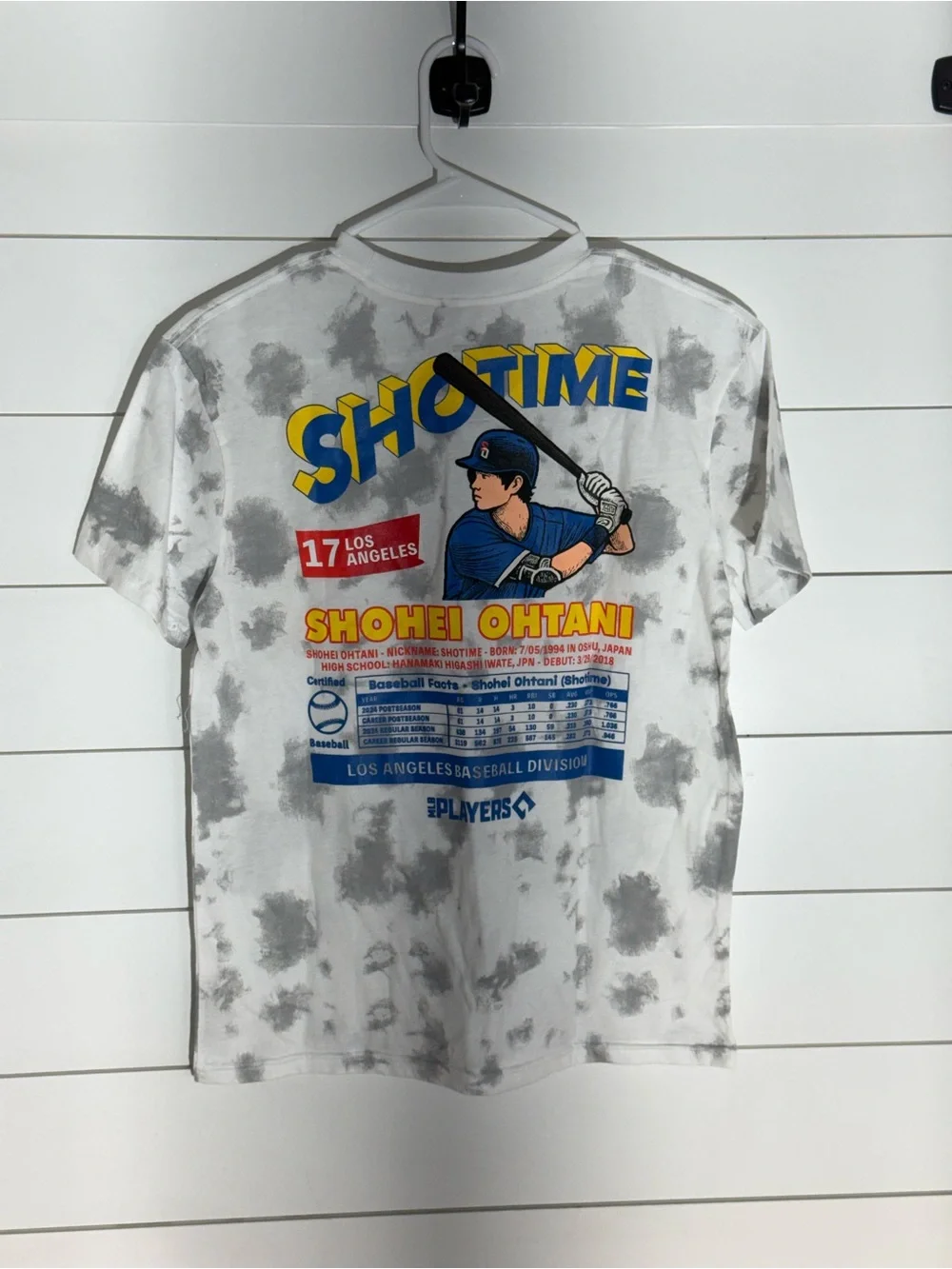 MLB White & Gray Tie-Dye 'Showtime' Baseball Graphic Tee